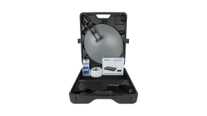 Campingkoffer von Megasat für Satellitenfernsehen unterwegs