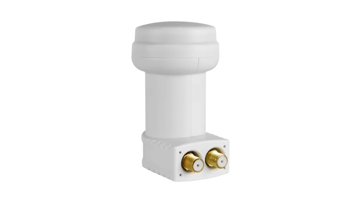 Megasat 0400073 High Gain Twin LNB Blanc - Faible Bruit 0.1dB Pour Réception Satellite
