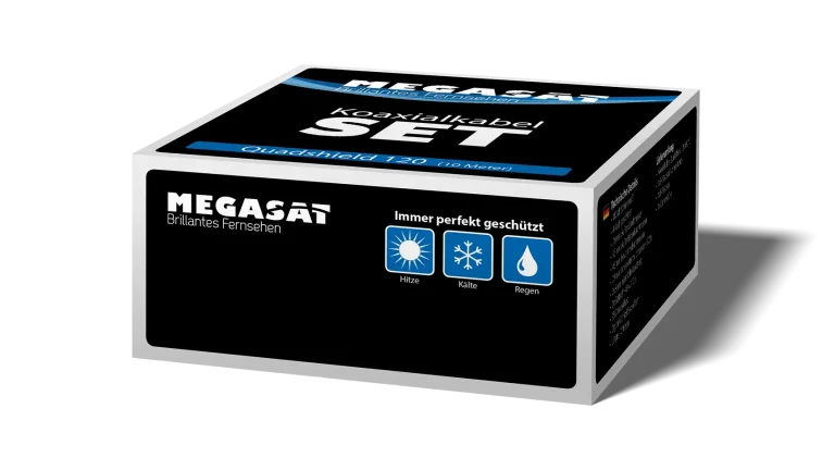Koaxialkabel-Set Quadshield 120
