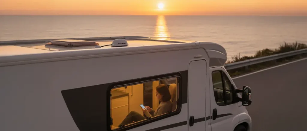 Camper Connected 5G eSIM WIFI System im Reisemobil installiert