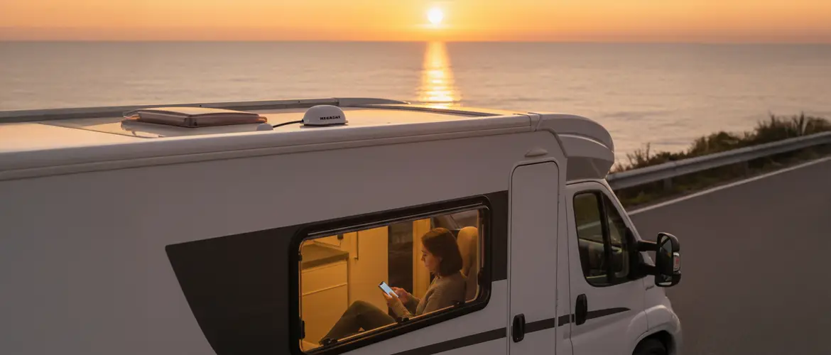 Camper Connected 5G eSIM WIFI System im Reisemobil installiert