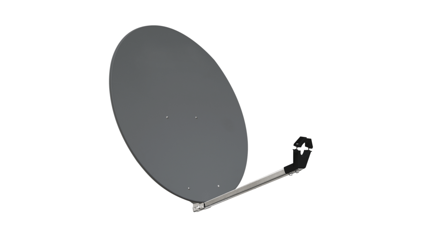 megasat_80cm_mirror_aluminium_classic_anthracite_front view