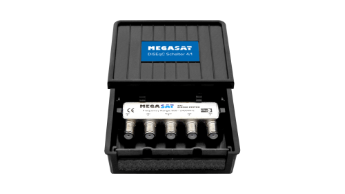 Megasat GD-41M DiSEqC Schalter 4/1 Wetterschutz Umschalter für 4 Satelliten 