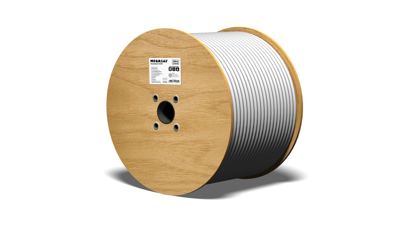 megasat_coaxial cable_120db_drum